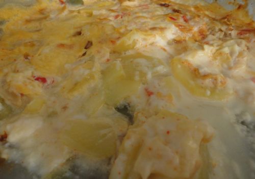 Bacalhau no  o peixe, mas fica timo ao molho branco e gratinado