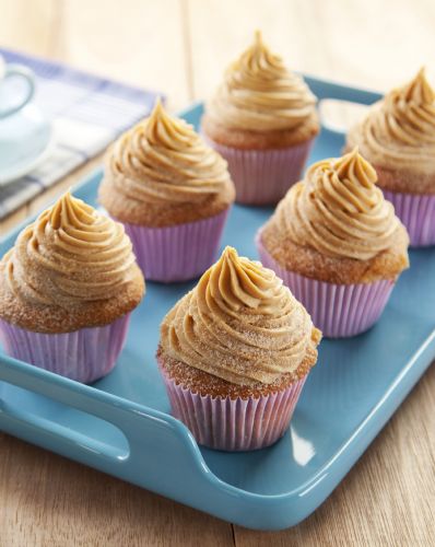 Bolinho de chuva e doce de leite juntos neste cupcake