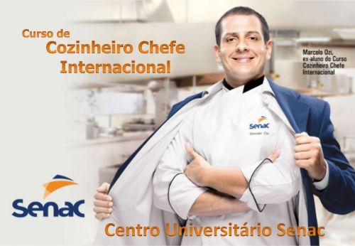 Senac inscreve a curso de Cozinheiro Chefe Internacional